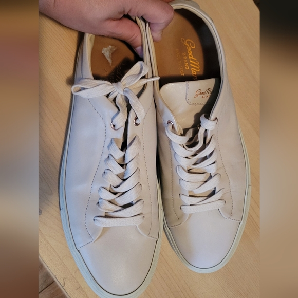 Good Man Brand Legend London Classic Cream Leather Sneakers - Picture 7 of 8